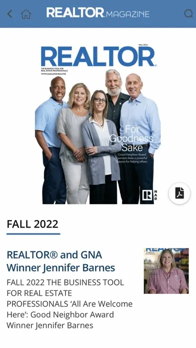 Tangkapan skrin REALTOR® Magazine