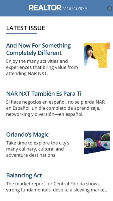 Tangkapan skrin REALTOR® Magazine