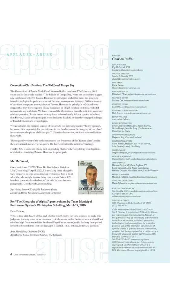 Chief Investment Officer Screenshots