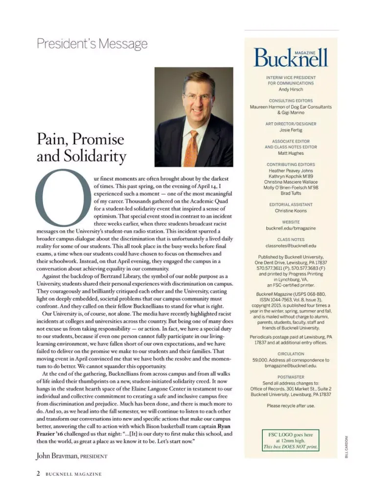 صور Bucknell Magazine iPad 