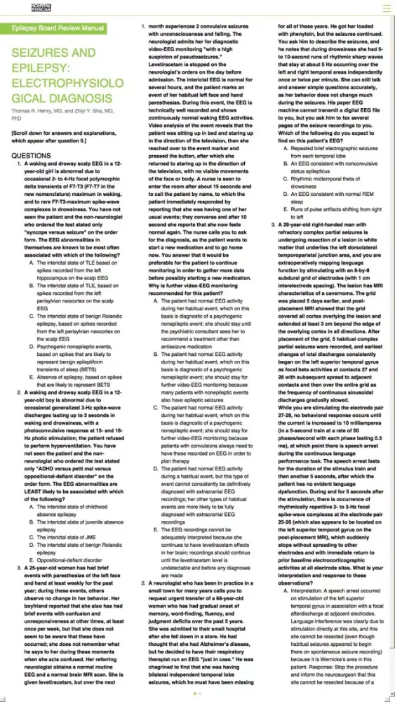 تصاویر Epilepsy Board Review Manual