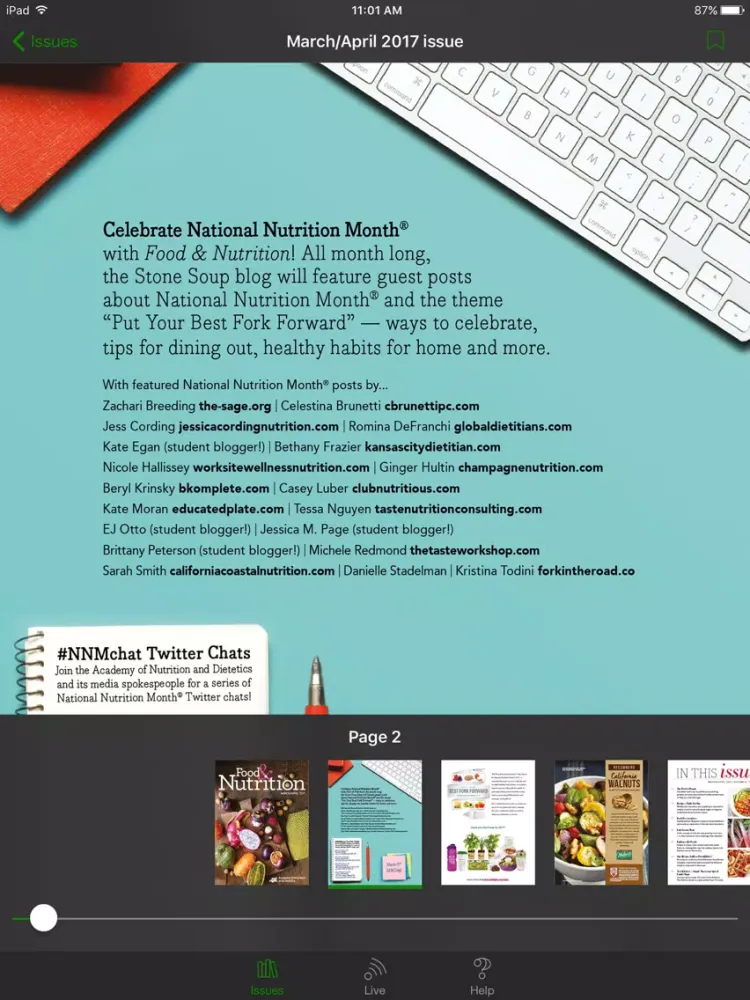 Food & Nutrition Magazine iPad  Ekran Görüntüleri