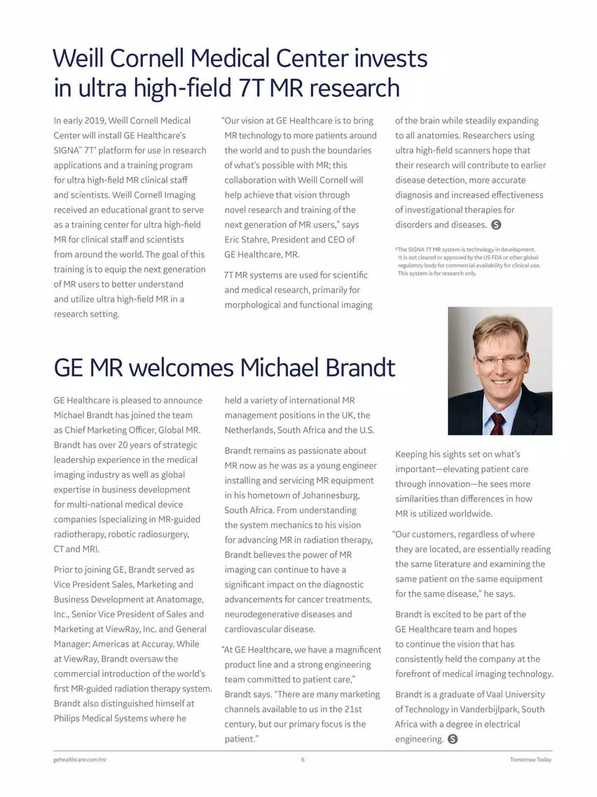 GE Healthcare SIGNA Pulse iPad  スクリーンショット