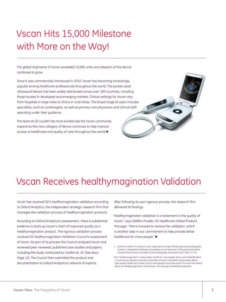 صور GE Healthcare Vscan View iPad 