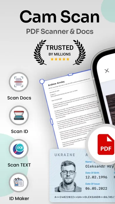 Capturas de tela do PDF Maker : Doc Scanner & OCR