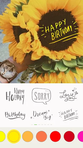 Text on pictures - Write words Screenshots