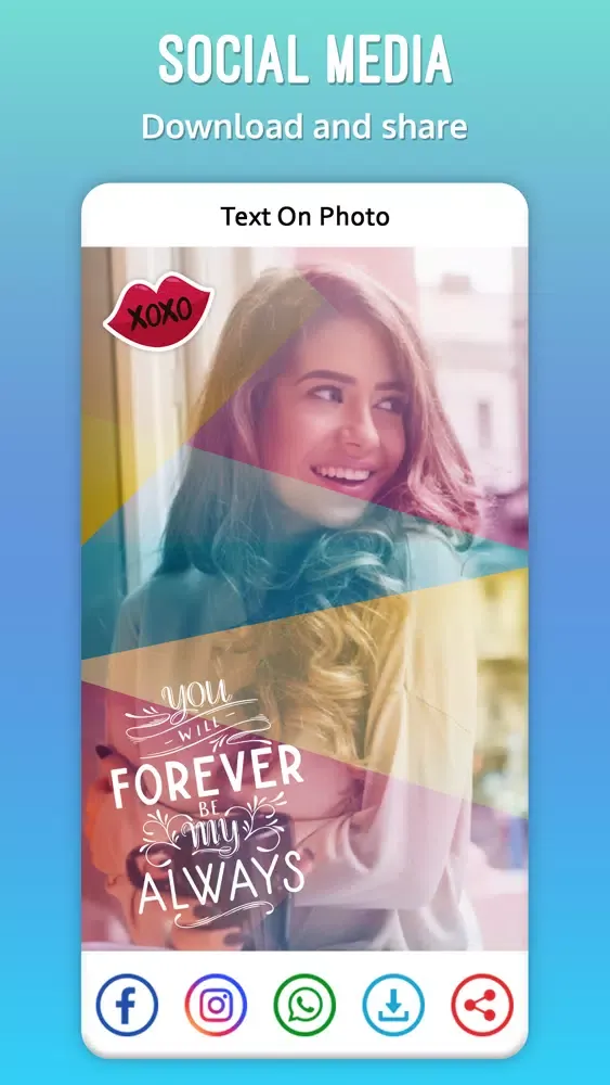 Capturas de pantalla de Text On Photo - Photo Editor