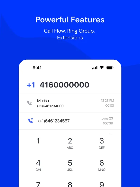 Textr Office Phone - PBX Phone iPad Screenshots