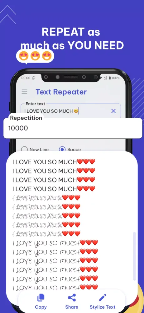 Text Repeater Screenshots