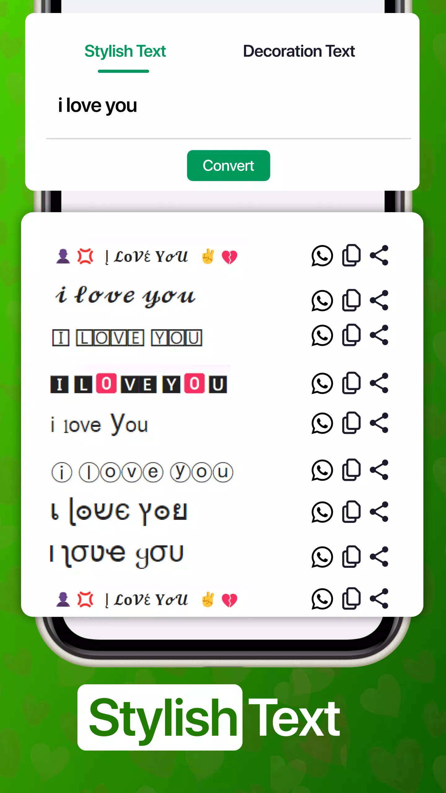 Stylish Text: Text Repeater Screenshots
