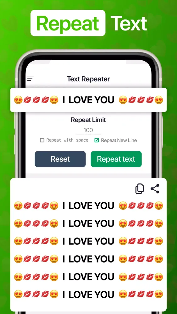 Capturas de pantalla de Stylish Text: Text Repeater