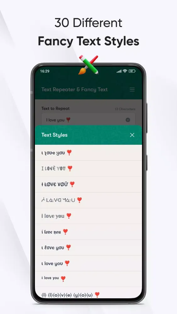 Captures d'écran de Text Repeater & Fancy Text