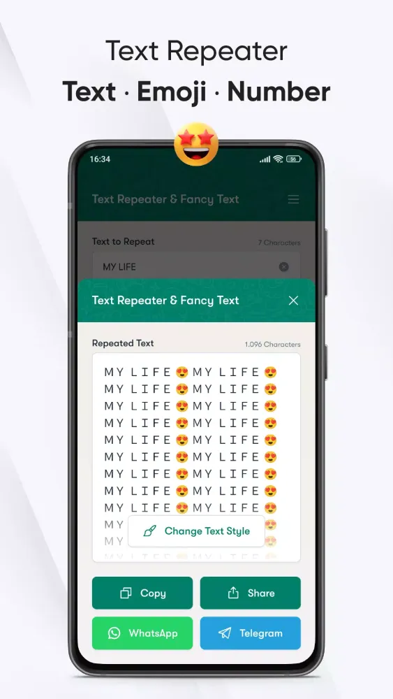 Captures d'écran de Text Repeater & Fancy Text