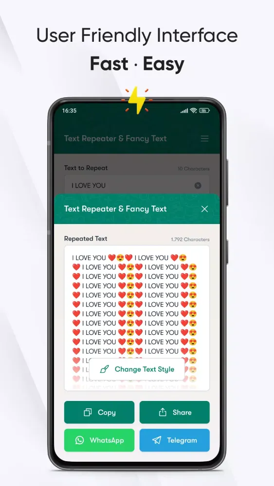 Captures d'écran de Text Repeater & Fancy Text