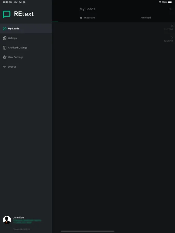 REText Real Estate Texting iPad  스크린샷