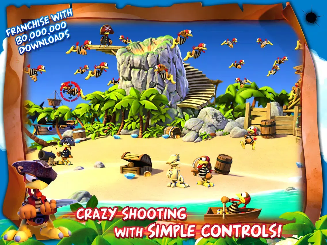 Скриншоты Crazy Chicken Pirates - Moorhuhn series iPad 