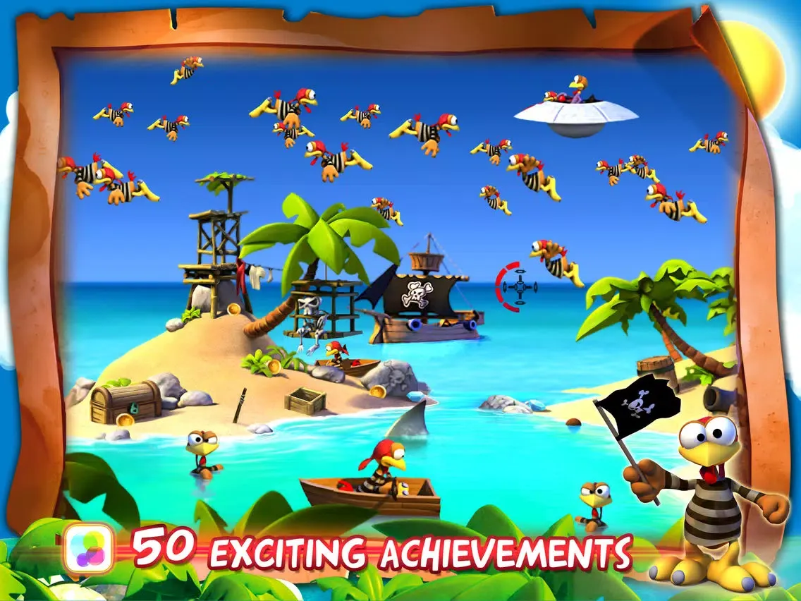Скриншоты Crazy Chicken Pirates - Moorhuhn series iPad 