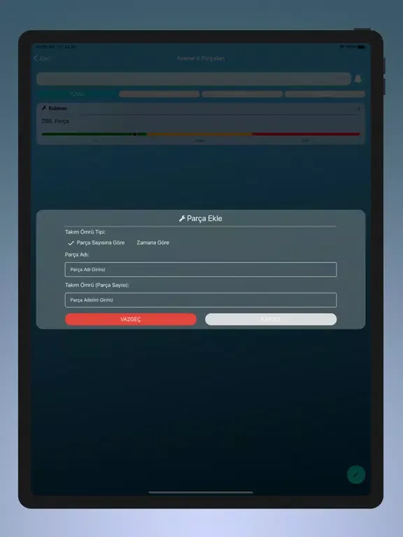 Takım Ömrü iPad  스크린샷