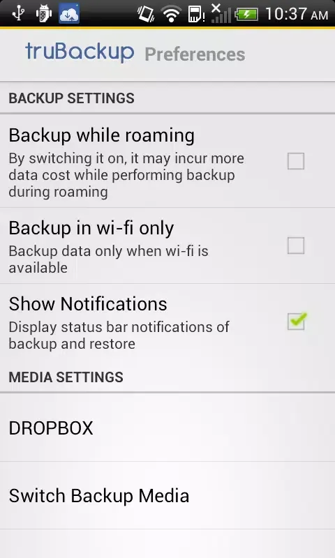 truBackup Screenshots