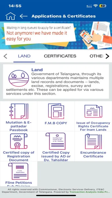 T App Folio Screenshots