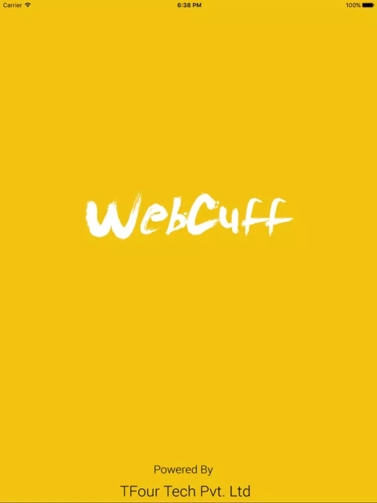 Ảnh chụp màn hình của WebCuff iPad 
