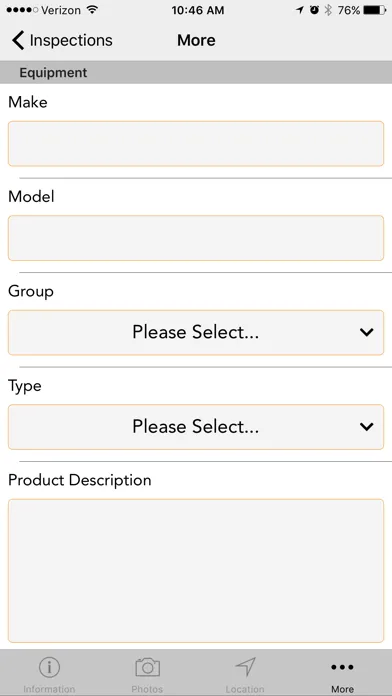 Screenshot di TFS Inspection