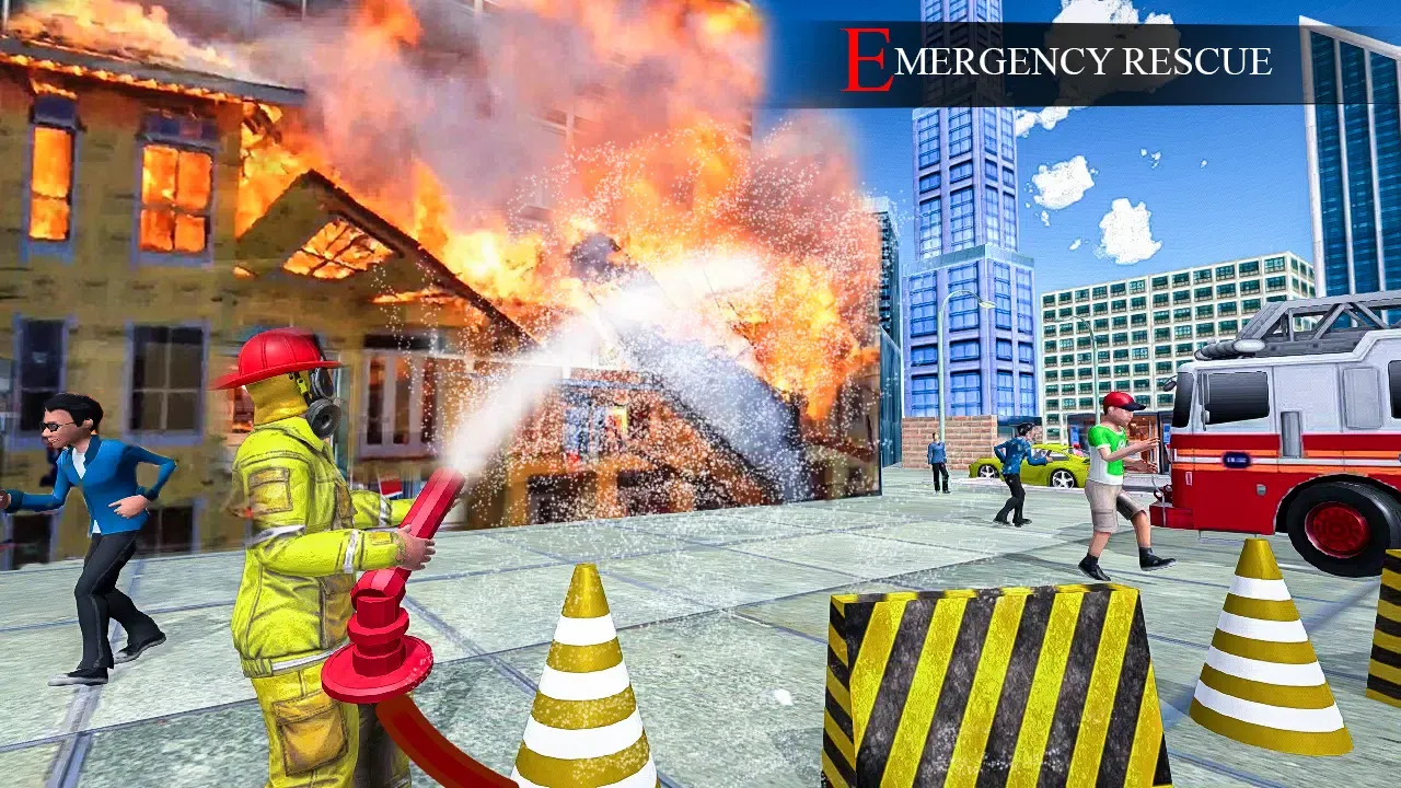 Tangkapan layar Firefighter Hero: City Rescue