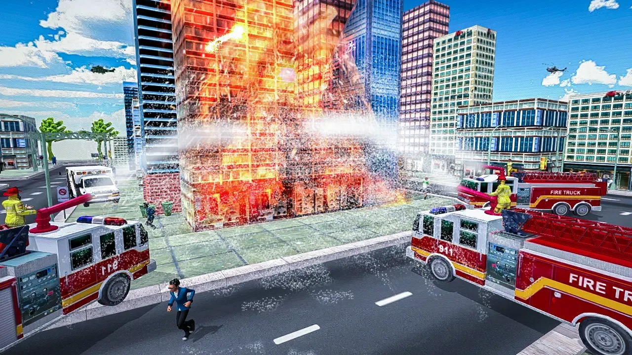Tangkapan layar Firefighter Hero: City Rescue