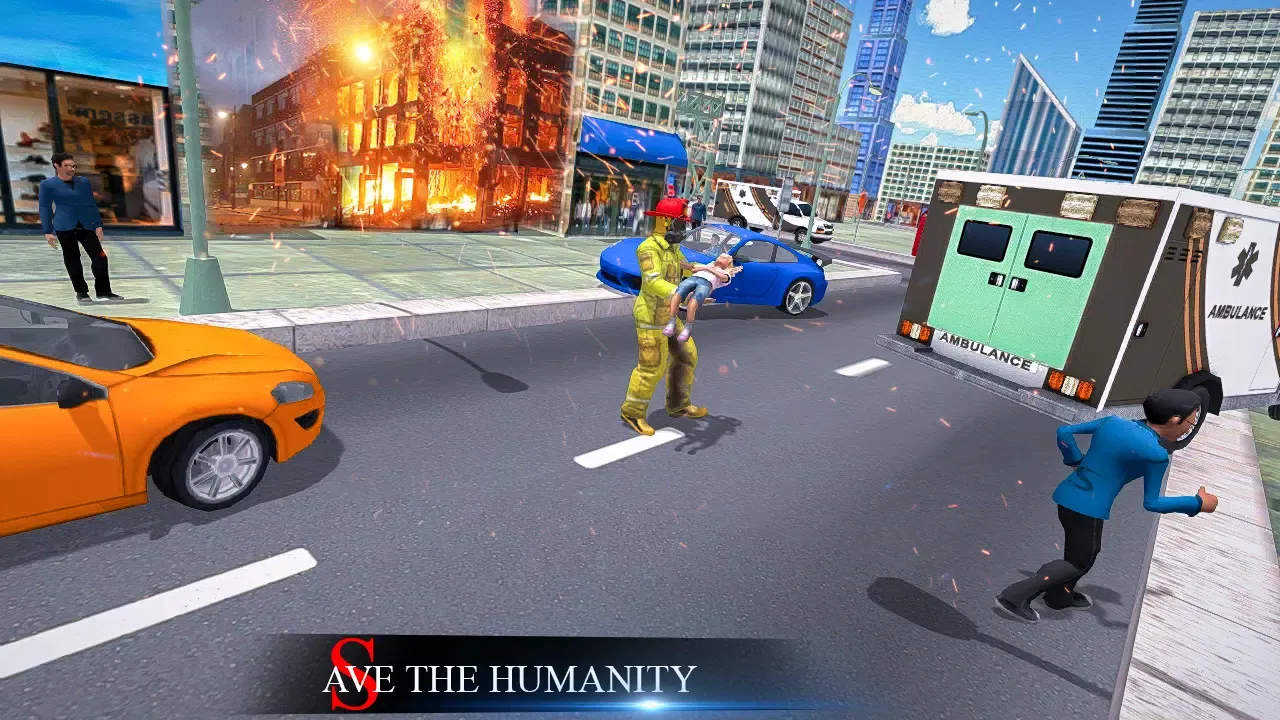 Tangkapan layar Firefighter Hero: City Rescue