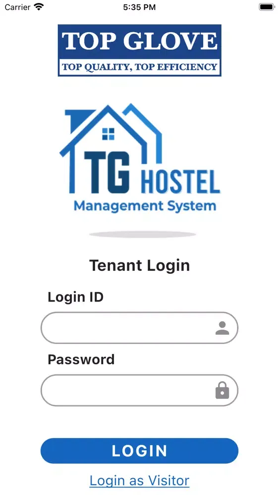 TG Hostel Management App スクリーンショット
