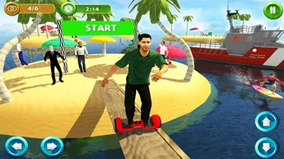 Captures d'écran de Beach Race :Scooter Stunt Game