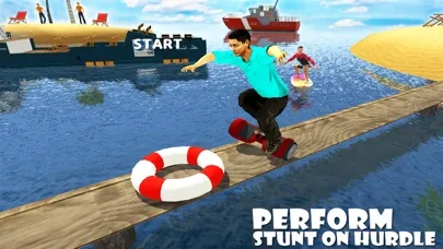 Captures d'écran de Beach Race :Scooter Stunt Game