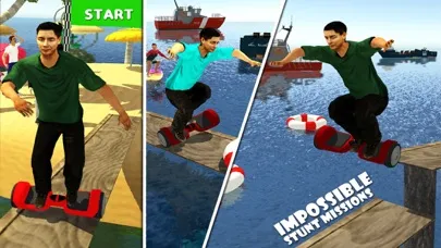 Captures d'écran de Beach Race :Scooter Stunt Game
