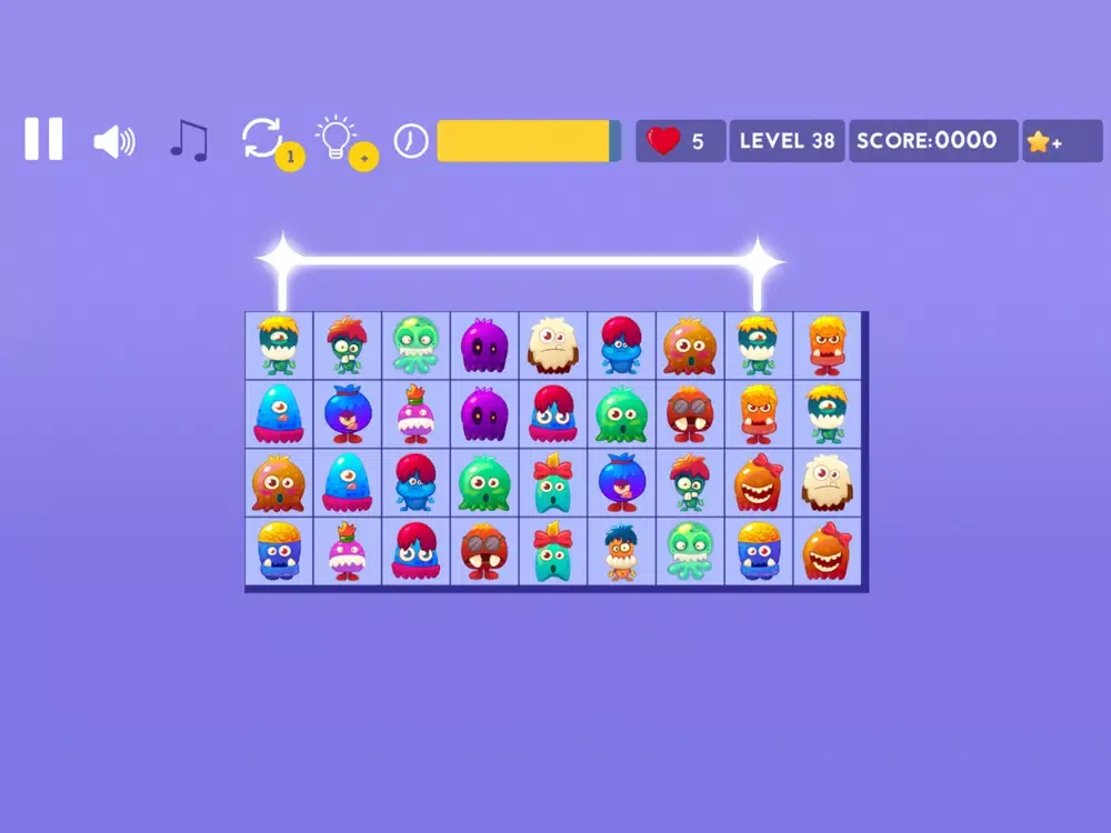Monsters Onet : Connect Puzzle iPad  Screenshots