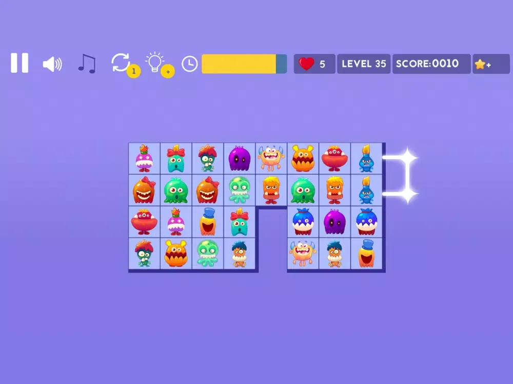 Monsters Onet : Connect Puzzle iPad  Screenshots