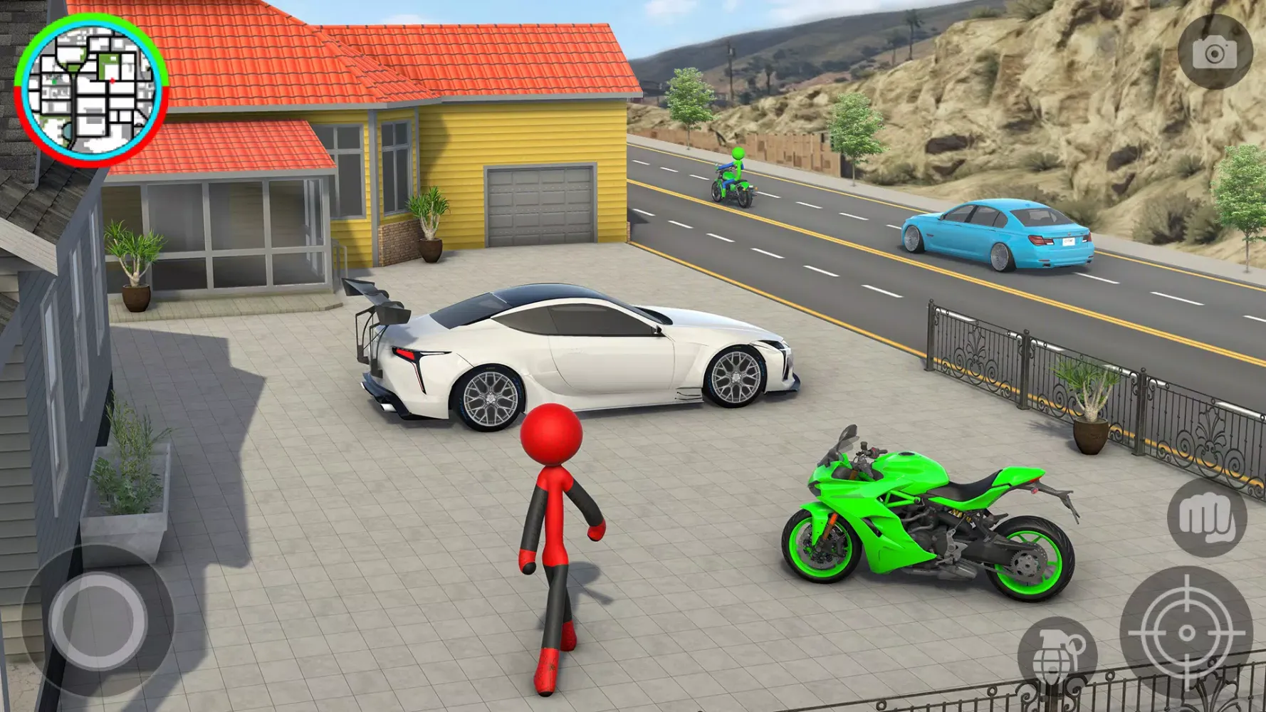 StickMan Rope Hero Spider Game应用截图
