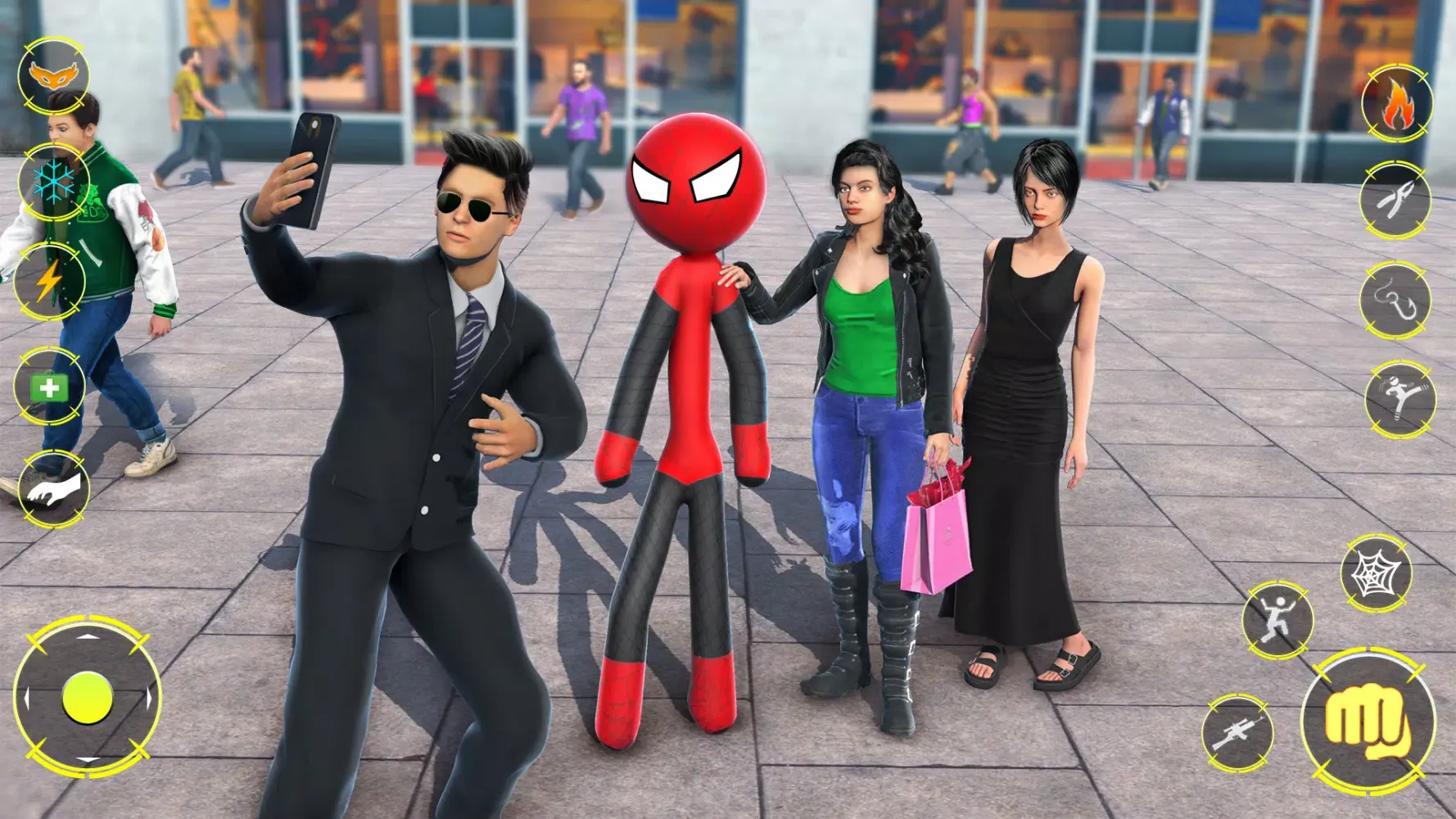 StickMan Rope Hero Spider Game应用截图