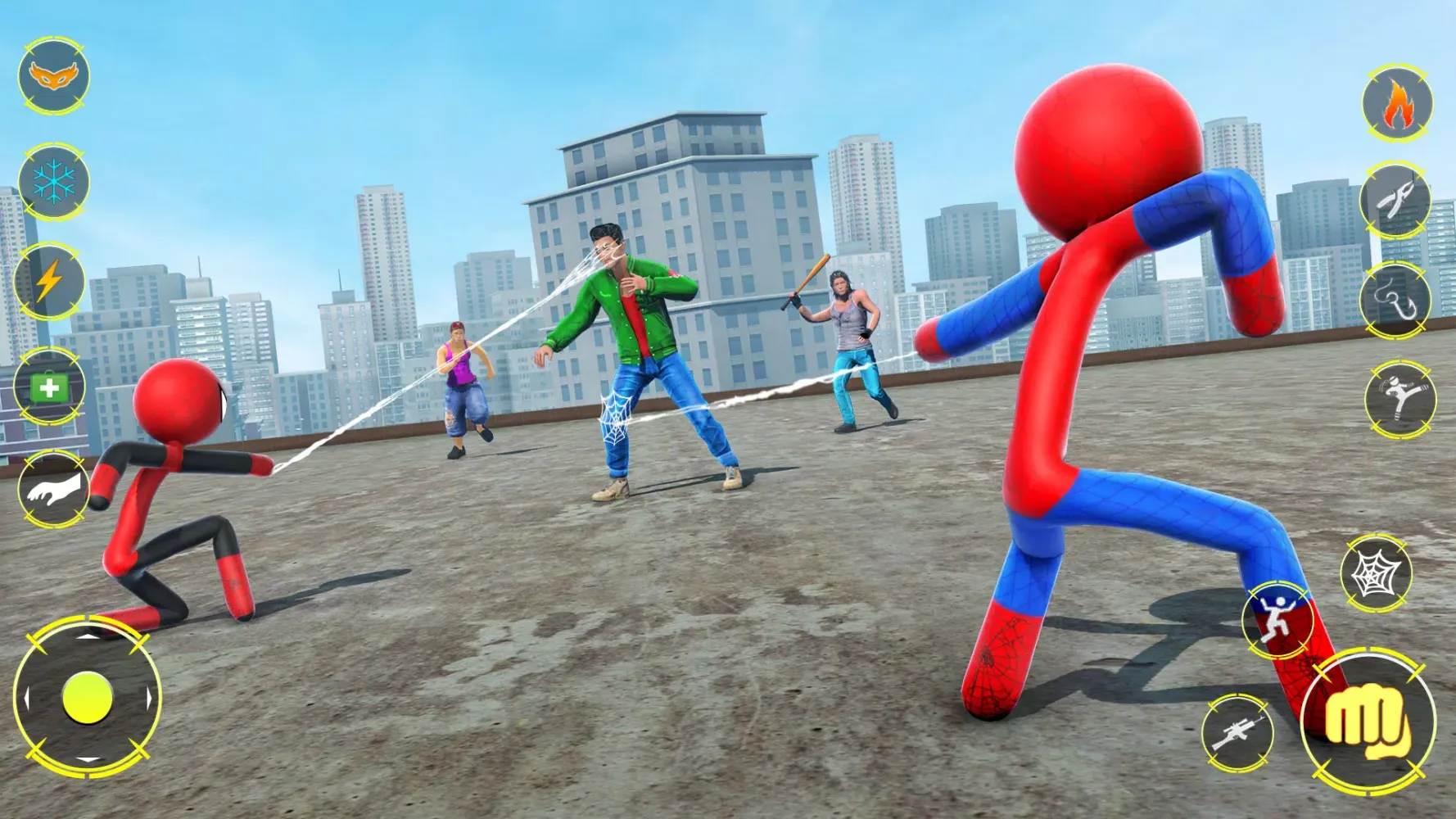 StickMan Rope Hero Spider Game应用截图