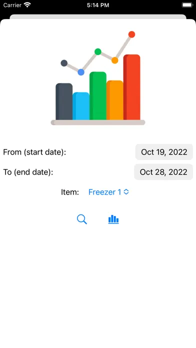Temperature Log Screenshots