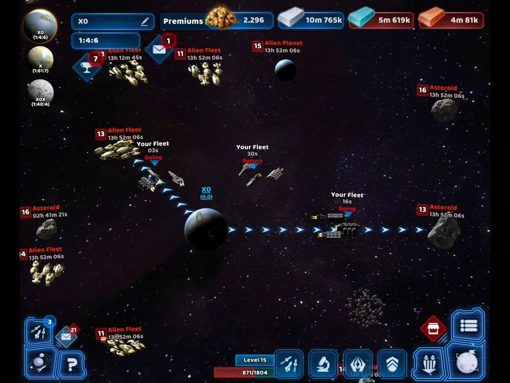 Capturas de tela do Dark Planets - Space Game 2021 iPad 