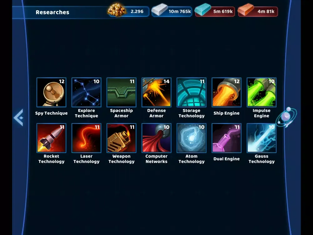 Capturas de tela do Dark Planets - Space Game 2021 iPad 