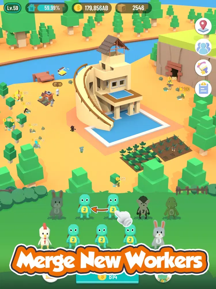 Capturas de pantalla de Idle Island: Build and Survive iPad 