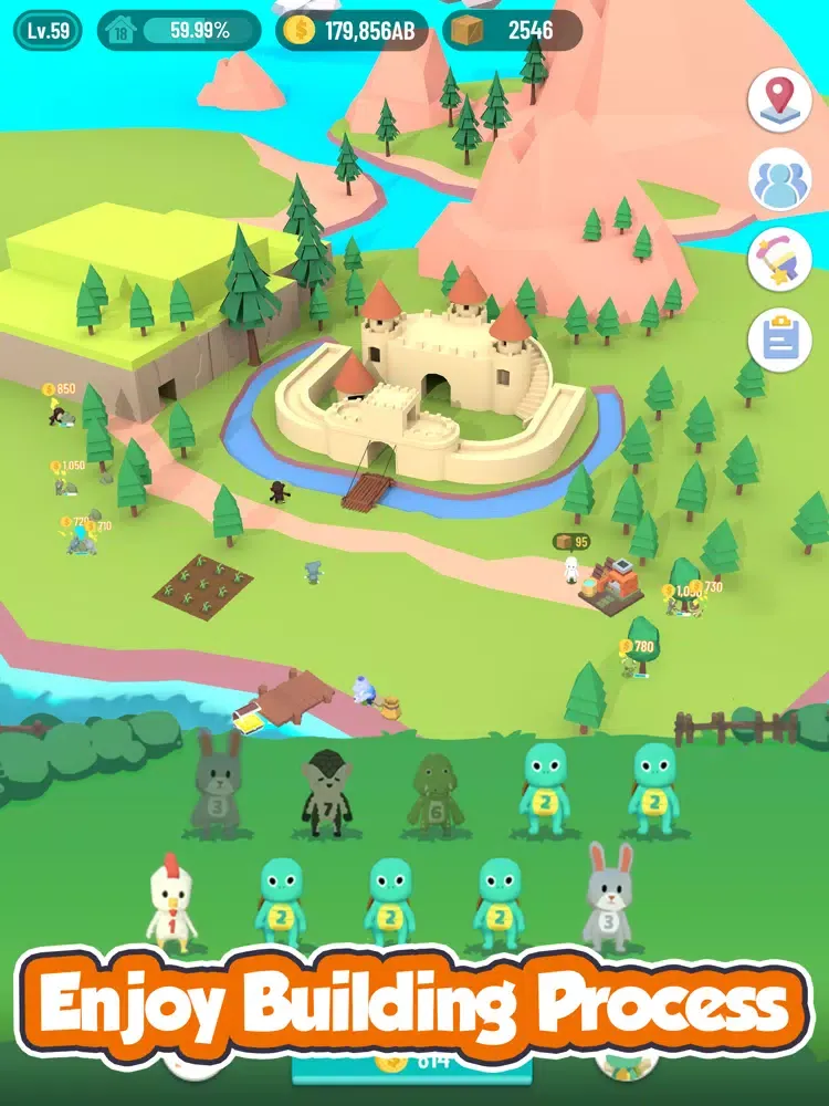 Capturas de pantalla de Idle Island: Build and Survive iPad 