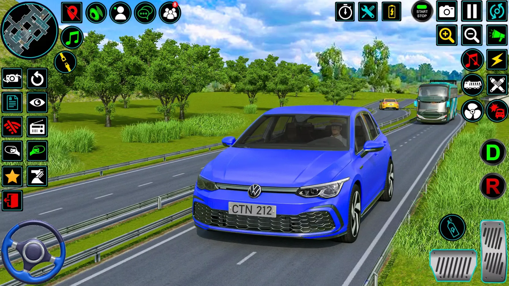 School Car Driving Car Game سکرین شاٹس