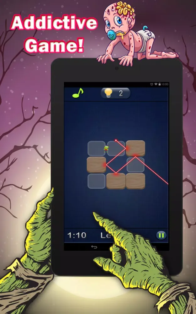 Capturas de tela do Laser Vs Zombies Plants