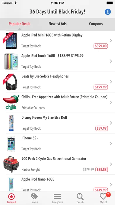 Zrzuty ekranu TGI Black Friday 2017