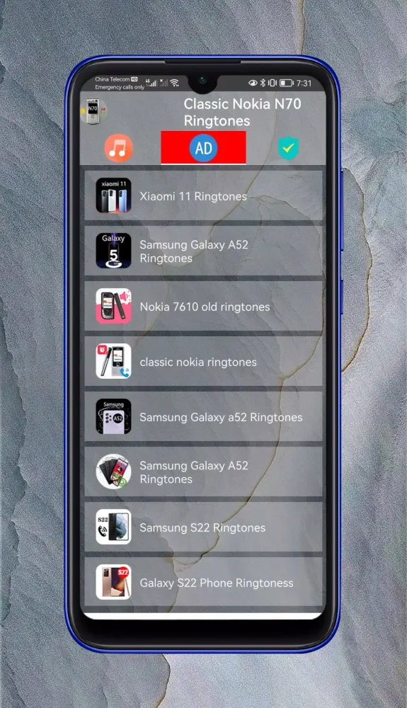 Screenshot di Old Nokia N70 Phone Ringtones