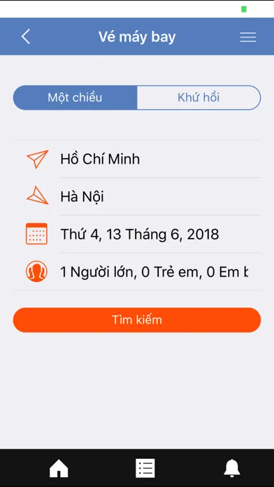 Tangkapan layar Mua Vé Rẻ