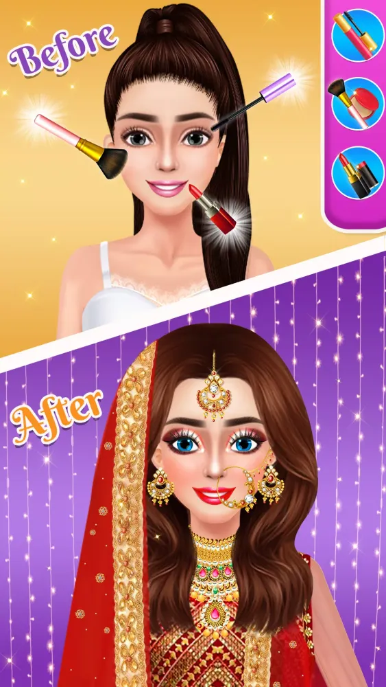 Bridal Dress Up- Makeup Game.應用截圖