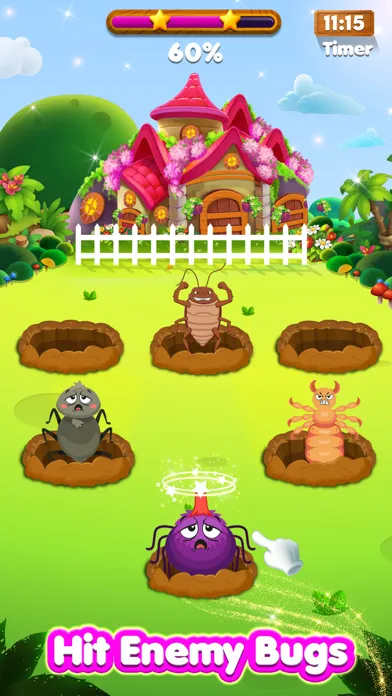 Ảnh chụp màn hình của Bug Smash: Whack A Mole